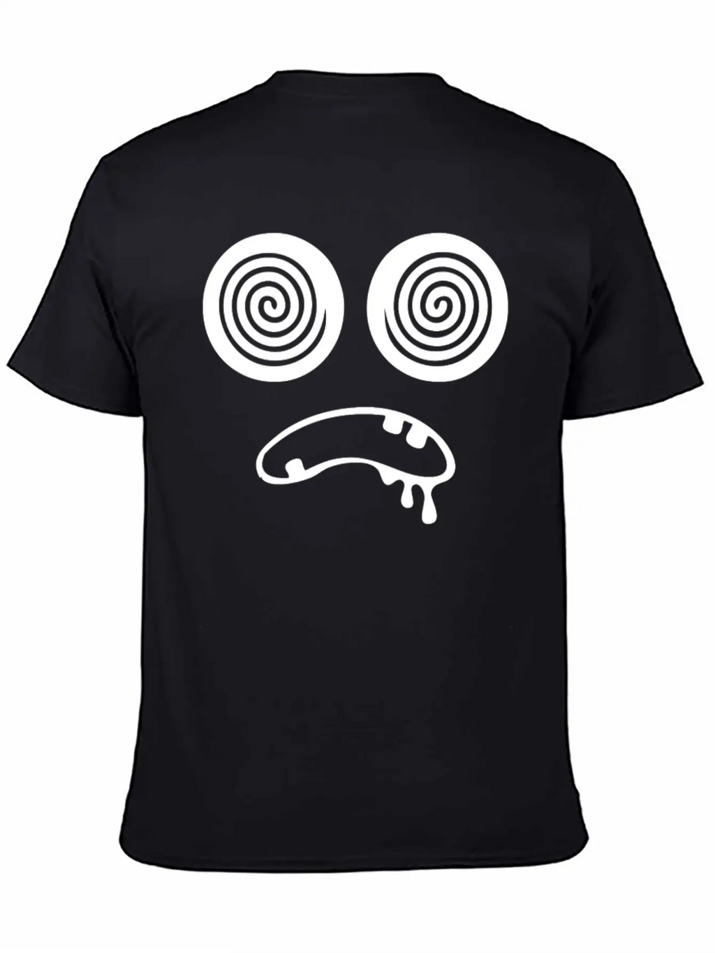 Trippy Hypnotic Drooling Monster Unisex Short Sleeve Soft Cotton T-Shirt – Casual Everyday Wear