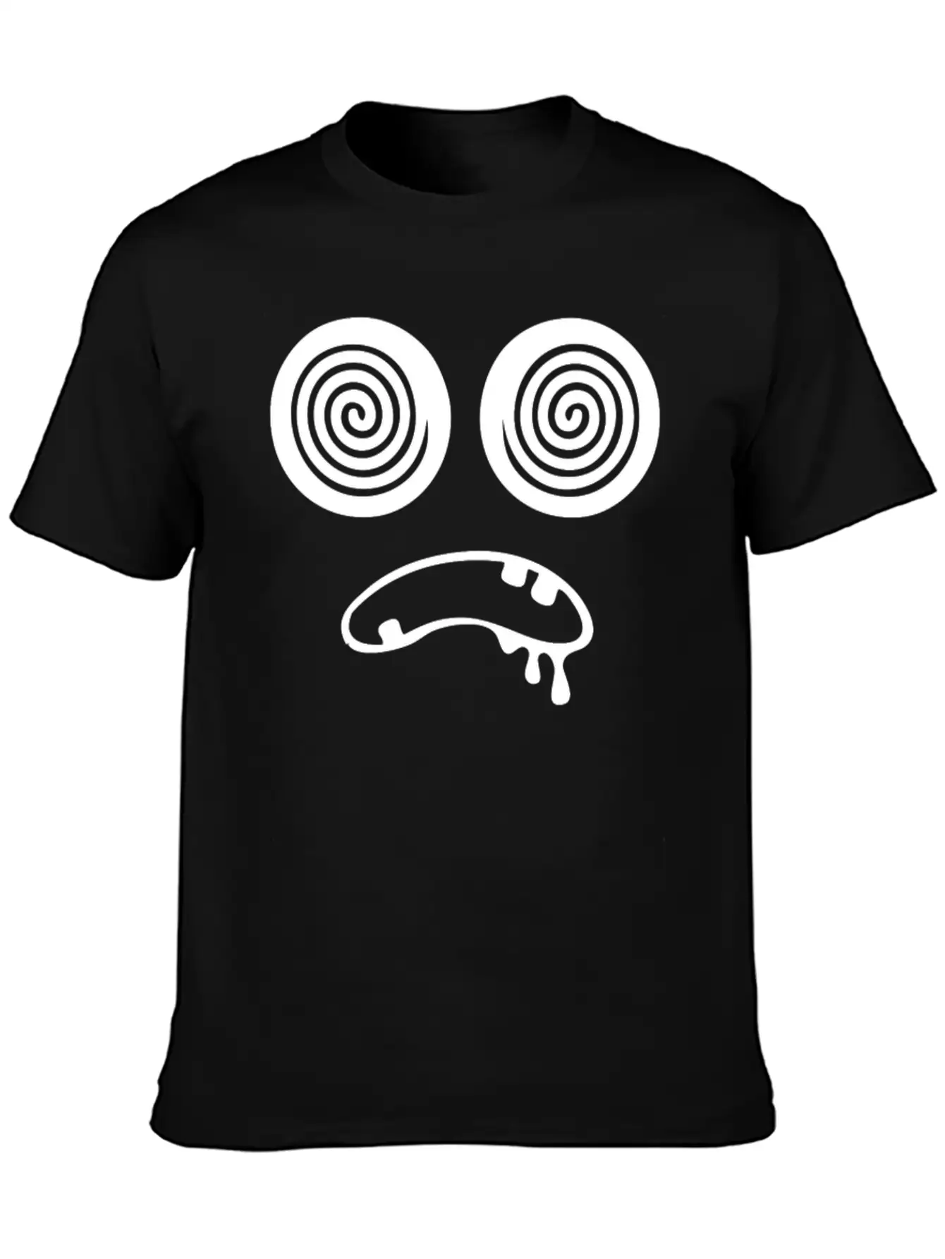 Trippy Hypnotic Drooling Monster Unisex Short Sleeve Soft Cotton T-Shirt – Casual Everyday Wear