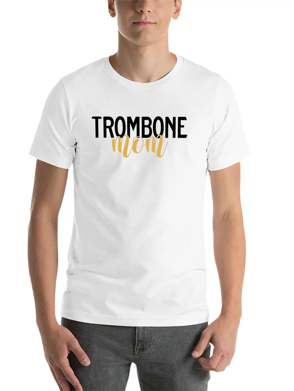 Trombone Mom Retro Player Trombonist Marching Band Unisex Casual T-Shirt – Clean Design For Daily Comfort