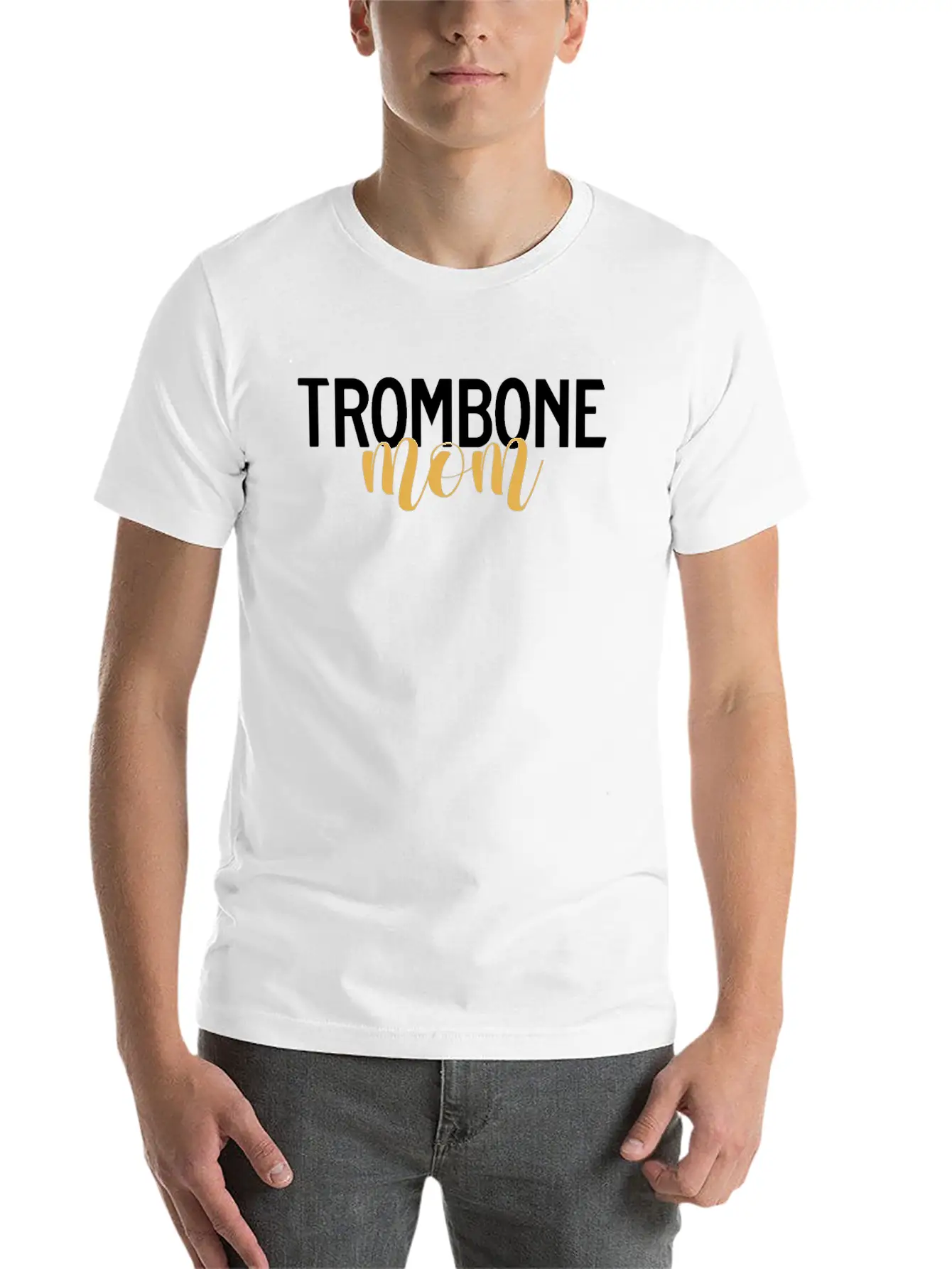 Trombone Mom Retro Player Trombonist Marching Band Unisex Casual T-Shirt – Clean Design For Daily Comfort