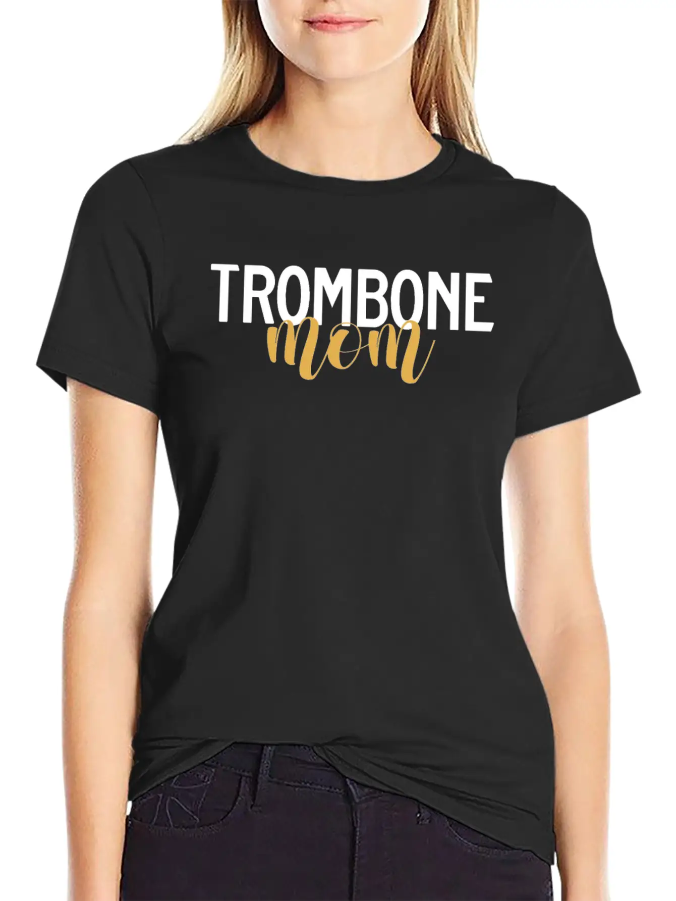 Trombone Mom Retro Player Trombonist Marching Band Unisex Casual T-Shirt – Clean Design For Daily Comfort