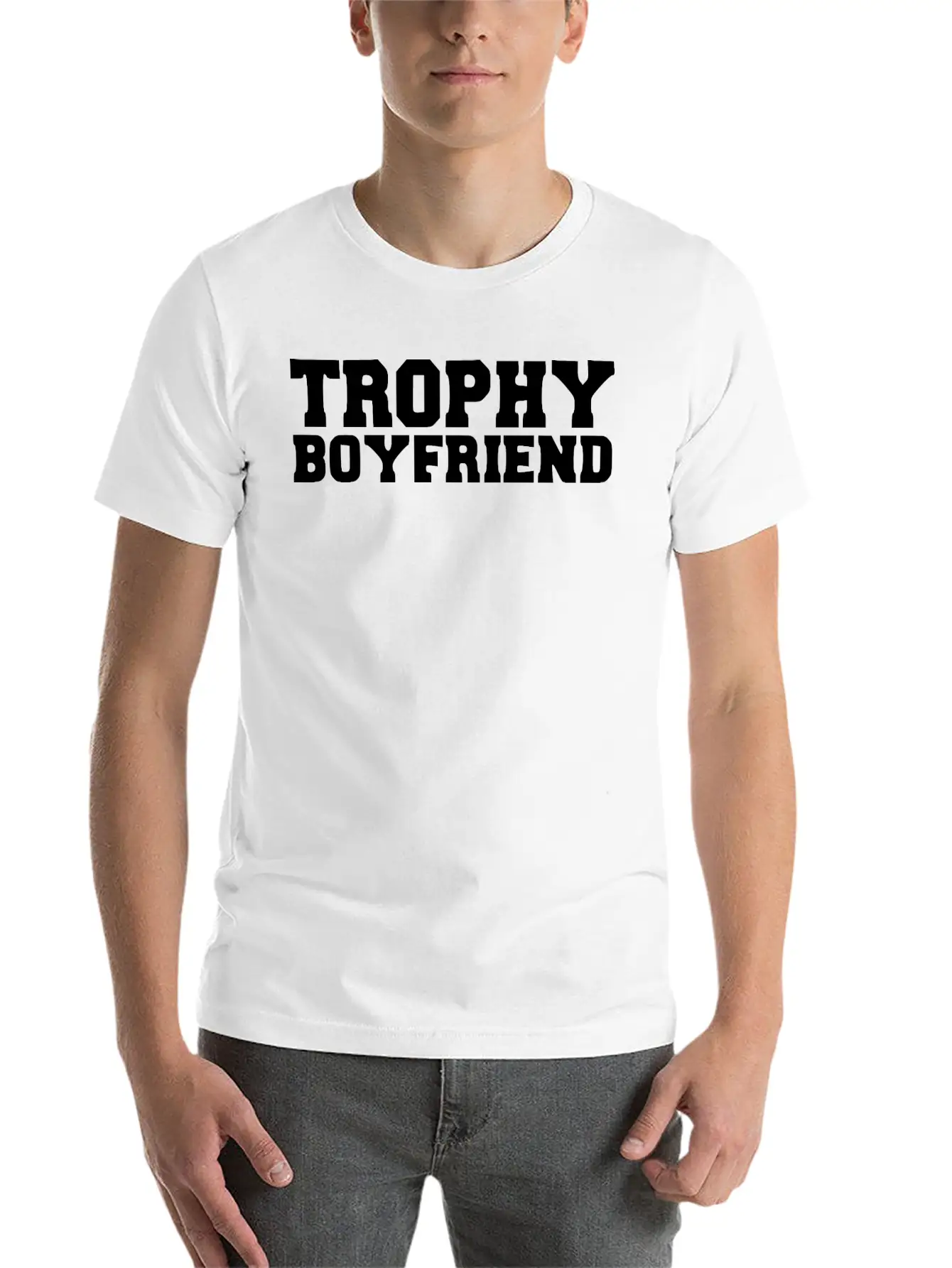 Trophy Boyfriend Casual Graphic T-Shirt – Simple And Comfortable Daily Wear