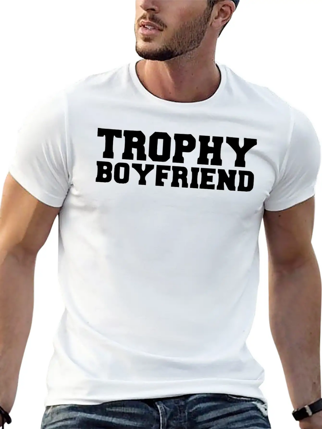 Trophy Boyfriend Casual Graphic T-Shirt – Simple And Comfortable Daily Wear