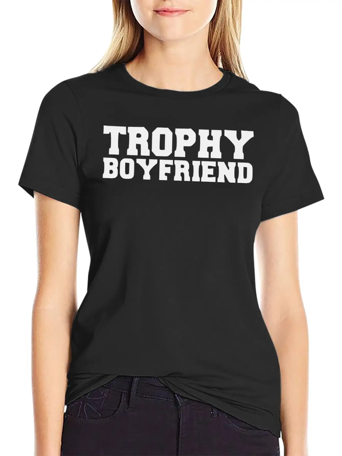 Trophy Boyfriend Casual Graphic T-Shirt – Simple And Comfortable Daily Wear