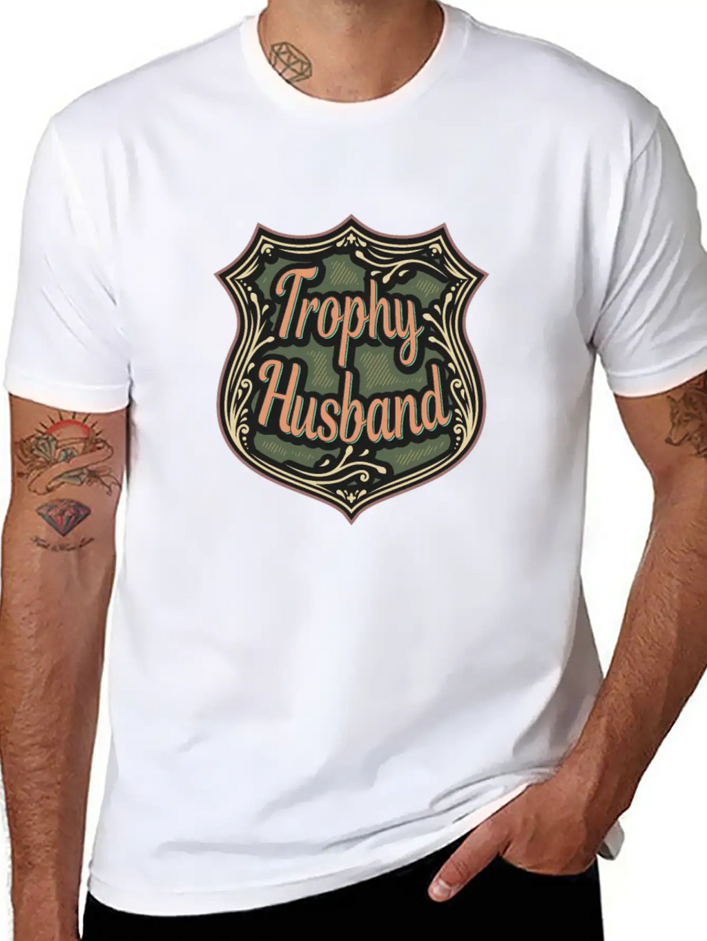 Trophy Husband Funny T-Shirt Unisex Casual T-Shirt – Clean Design For Daily Comfort