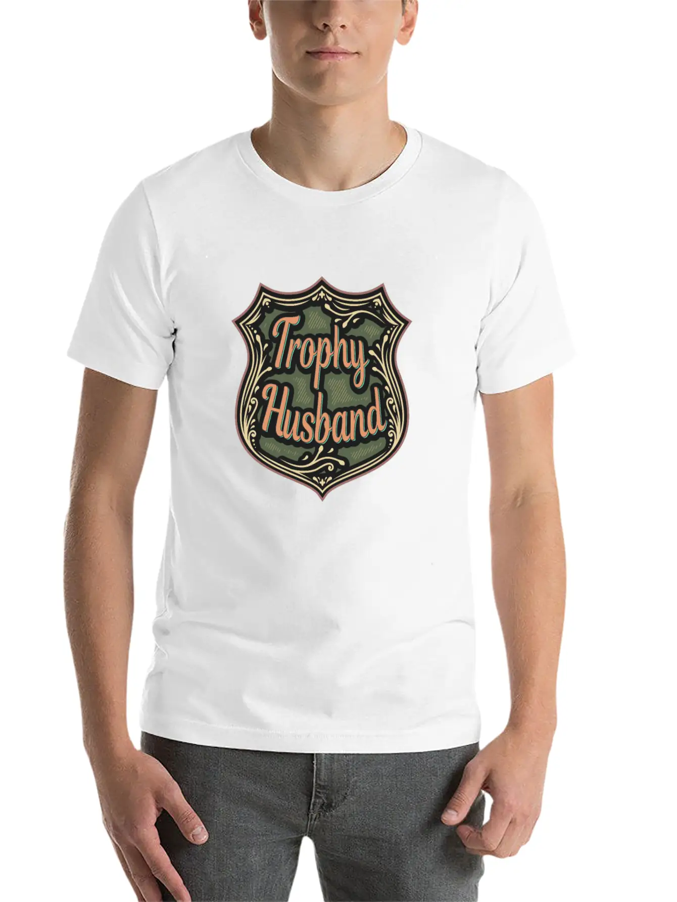Trophy Husband Funny T-Shirt Unisex Casual T-Shirt – Clean Design For Daily Comfort