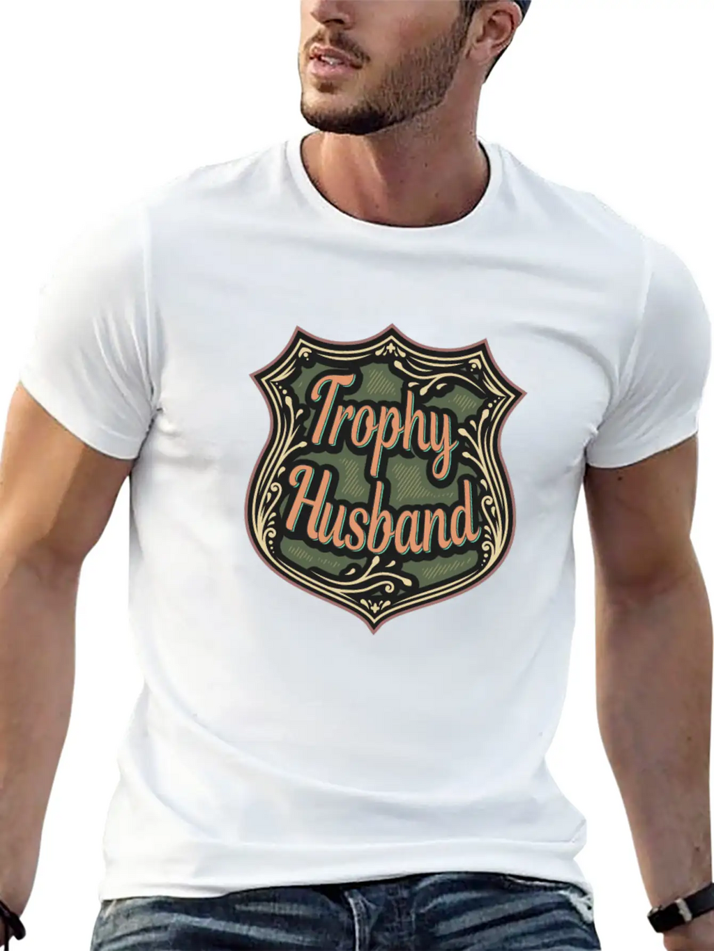 Trophy Husband Funny T-Shirt Unisex Casual T-Shirt – Clean Design For Daily Comfort