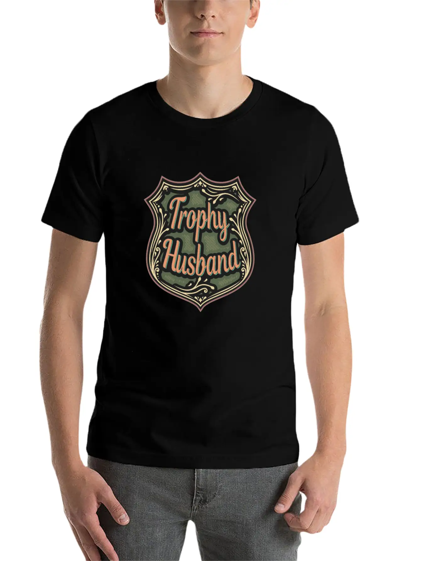Trophy Husband Funny T-Shirt Unisex Casual T-Shirt – Clean Design For Daily Comfort