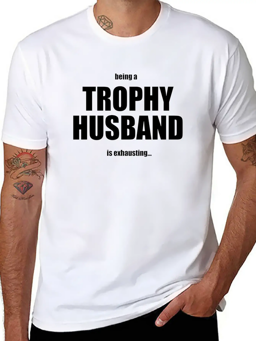Trophy Husband Unisex Short Sleeve Soft Cotton T-Shirt – Casual Everyday Wear