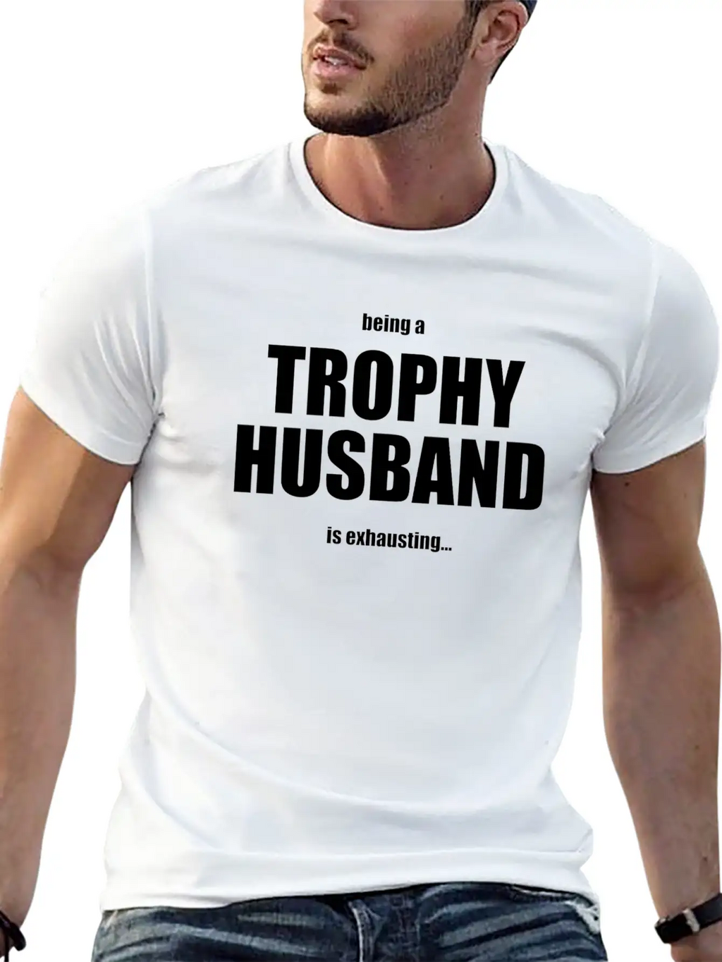 Trophy Husband Unisex Short Sleeve Soft Cotton T-Shirt – Casual Everyday Wear