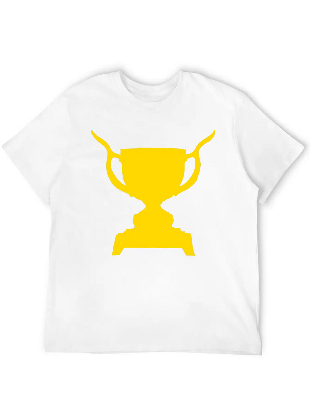 Trophy Single Color Vector Classic Fit Graphic Tee For Daily Comfort – Unisex Cotton Shirt