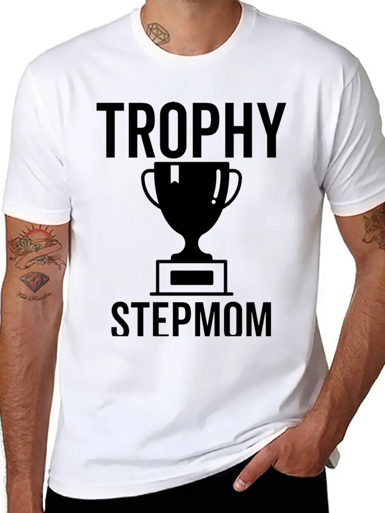 Trophy Stepmom Stylish Everyday T-Shirt – Unisex Basic Cotton Tee