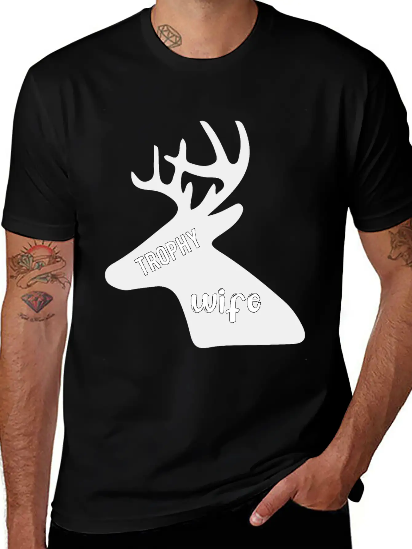 Trophy Wife Casual Graphic T-Shirt – Simple And Comfortable Daily Wear