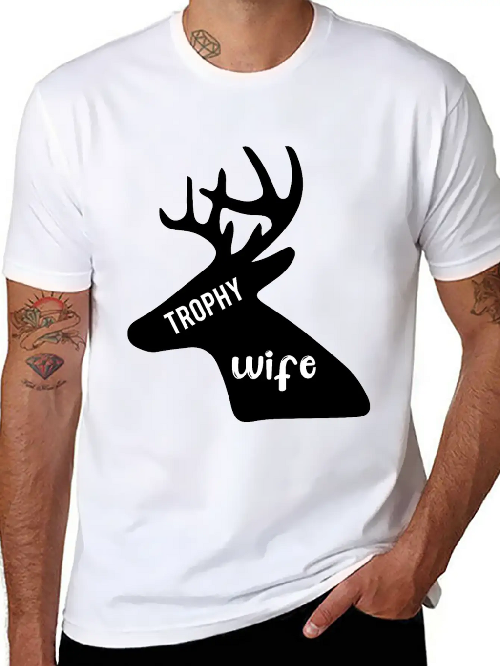 Trophy Wife Casual Graphic T-Shirt – Simple And Comfortable Daily Wear