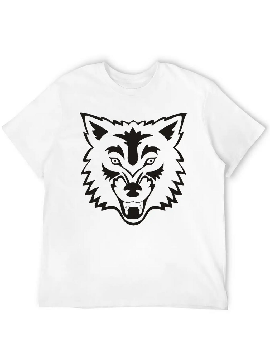 Tropical Jungle Wolf Unisex Casual T-Shirt – Clean Design For Daily Comfort