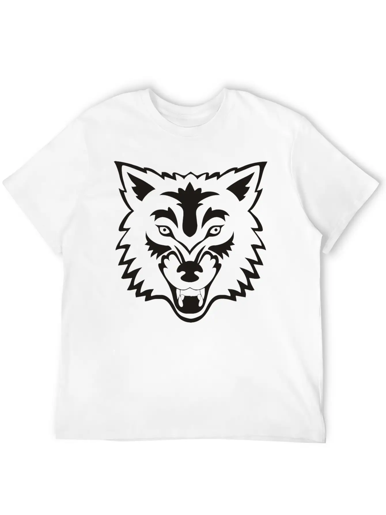 Tropical Jungle Wolf Unisex Casual T-Shirt – Clean Design For Daily Comfort