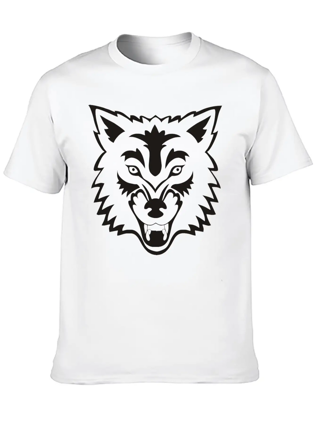 Tropical Jungle Wolf Unisex Casual T-Shirt – Clean Design For Daily Comfort
