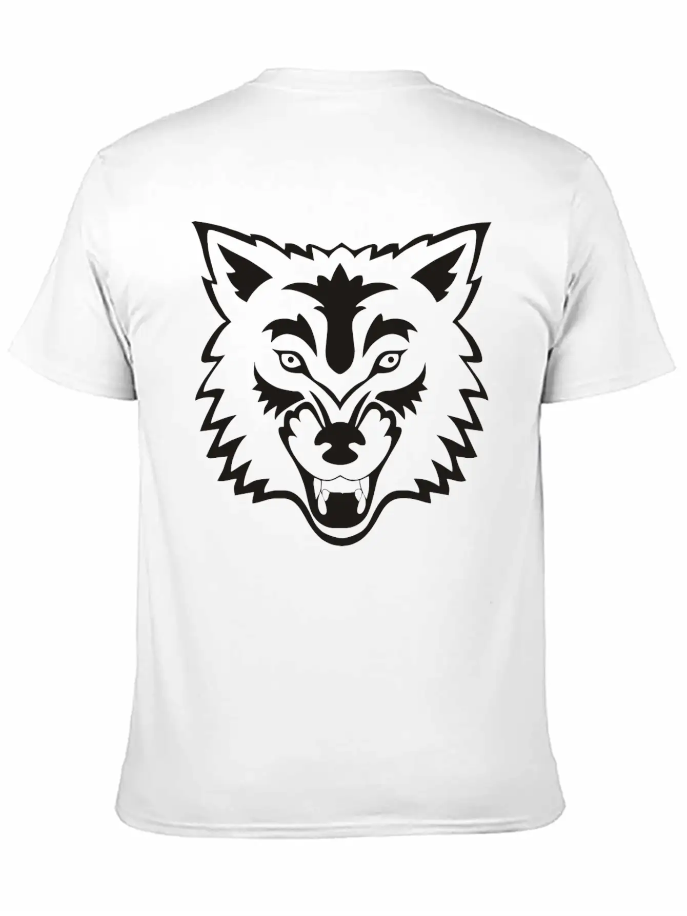 Tropical Jungle Wolf Unisex Casual T-Shirt – Clean Design For Daily Comfort