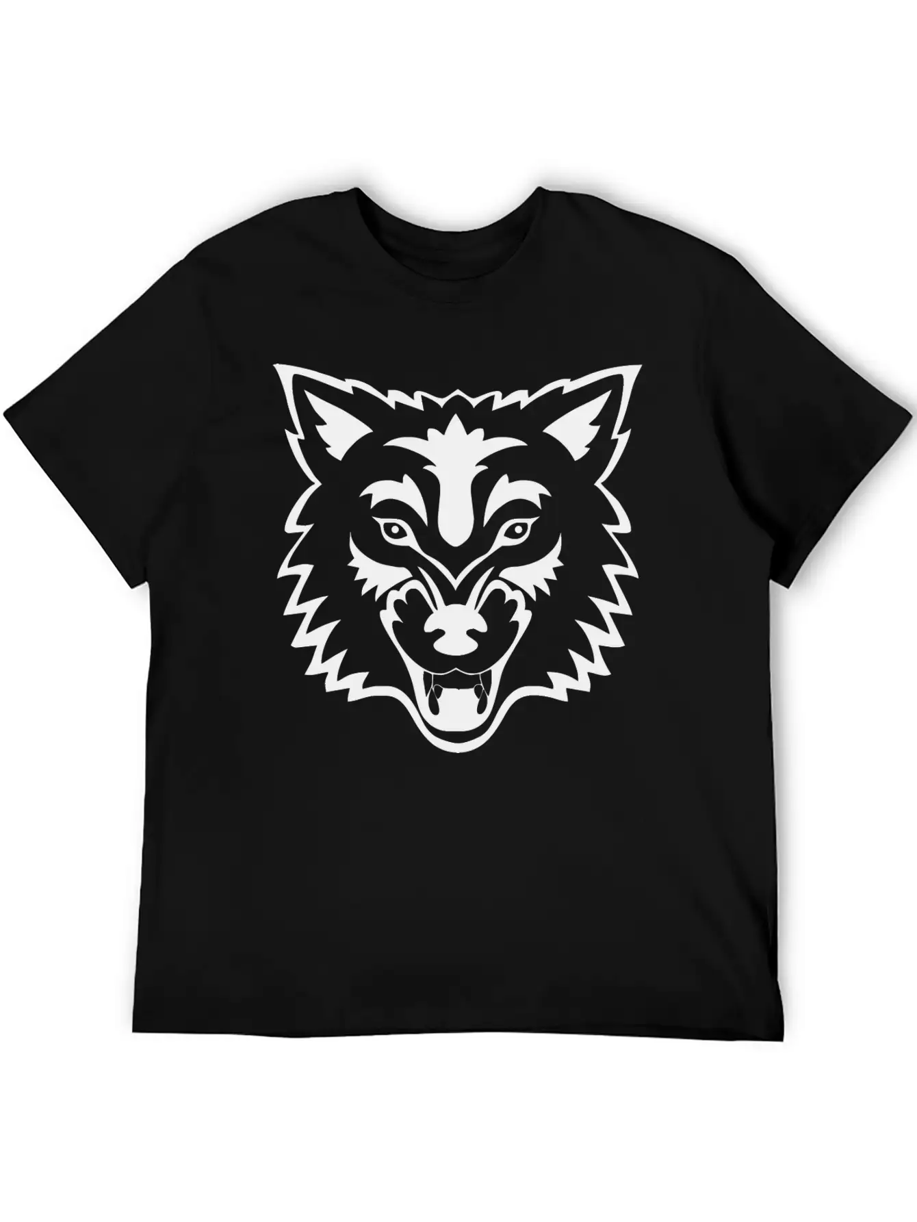 Tropical Jungle Wolf Unisex Casual T-Shirt – Clean Design For Daily Comfort