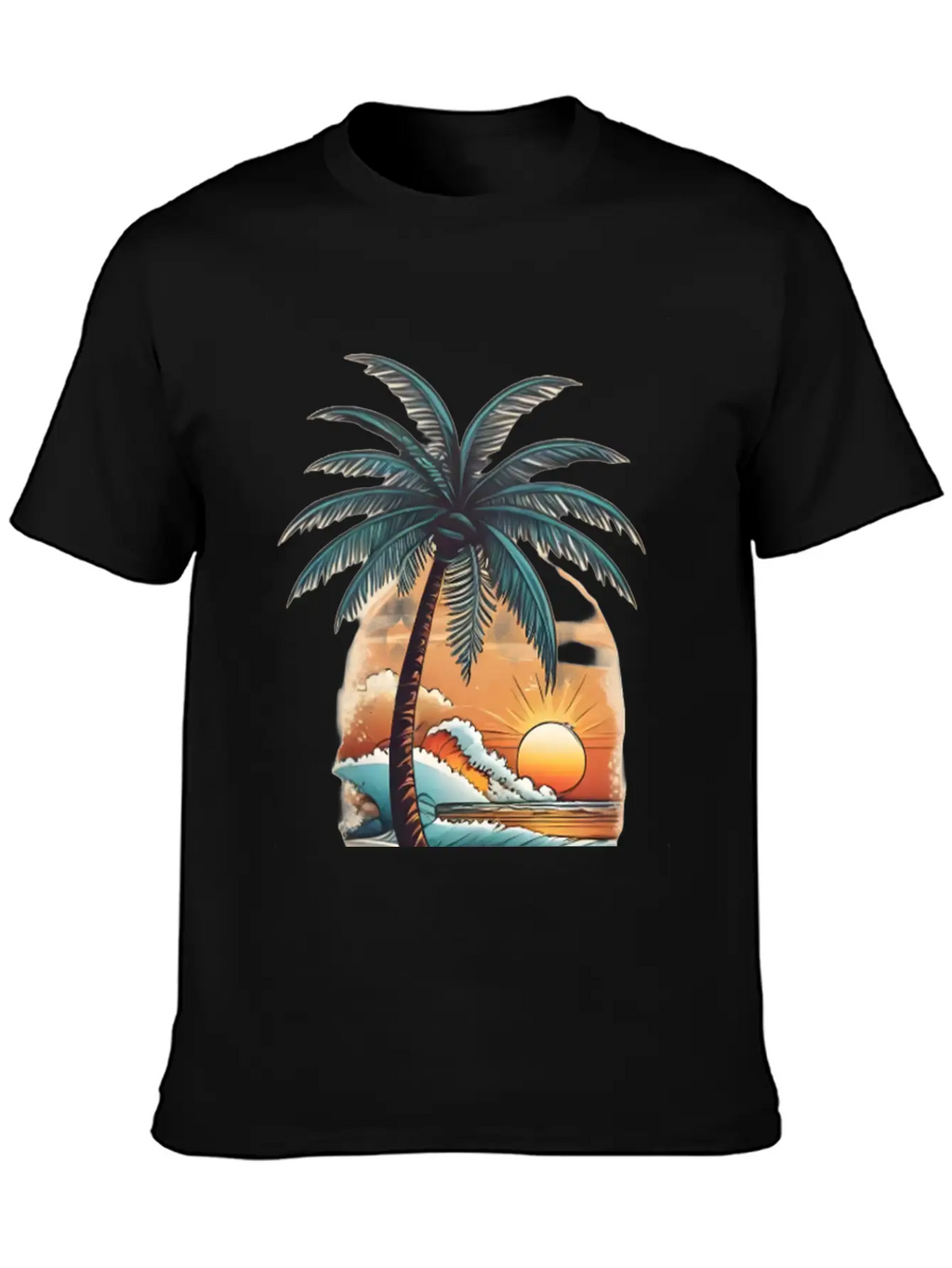 Tropical Paradise Unisex Short Sleeve Soft Cotton T-Shirt – Casual Everyday Wear