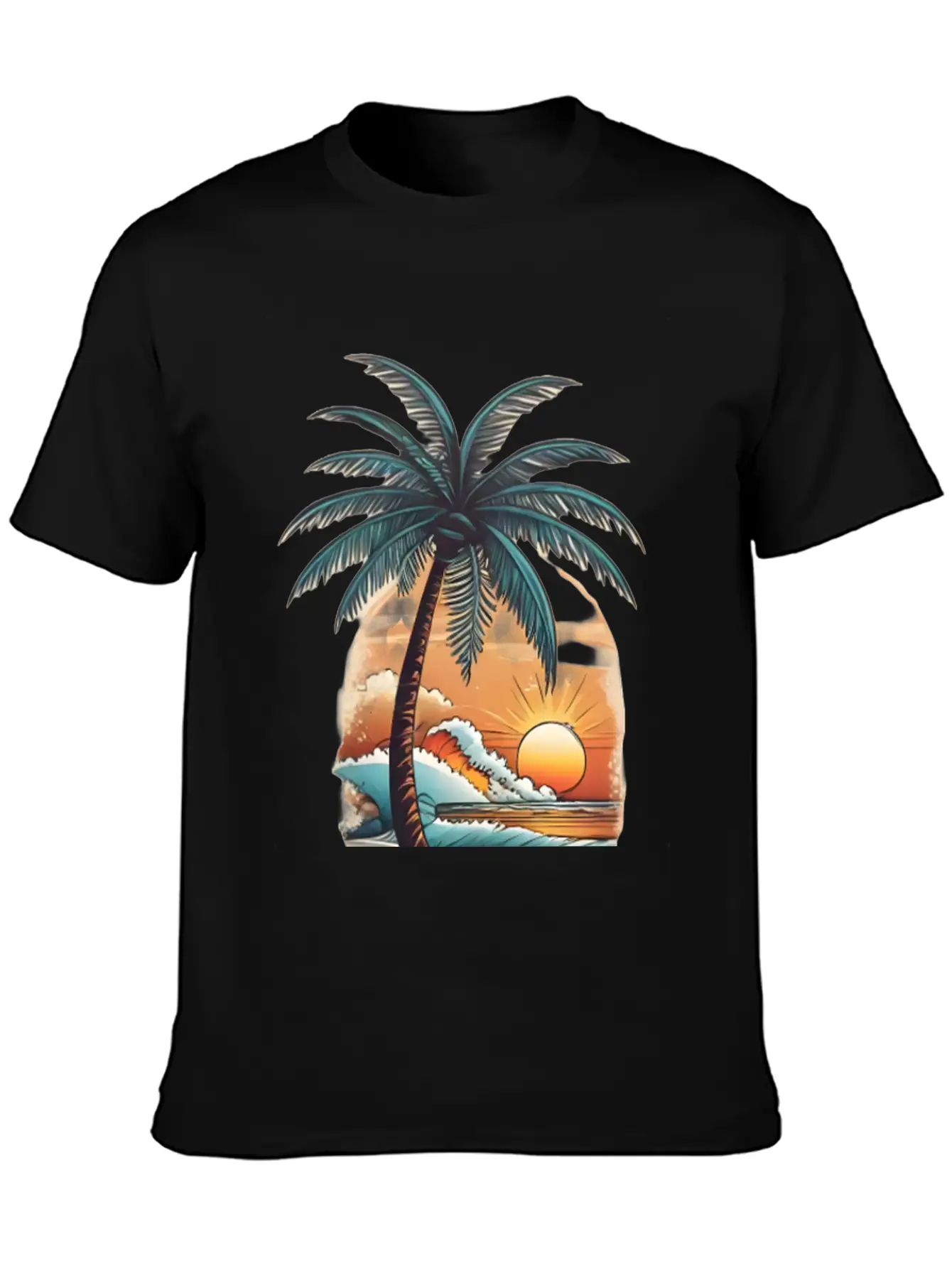 Tropical Paradise Unisex Short Sleeve Soft Cotton T-Shirt – Casual Everyday Wear