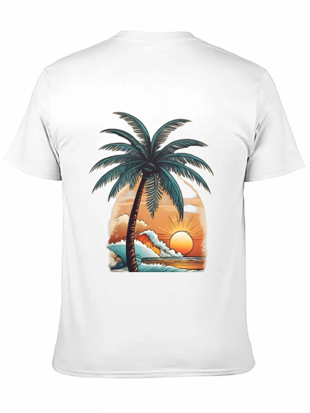 Tropical Paradise Unisex Short Sleeve Soft Cotton T-Shirt – Casual Everyday Wear