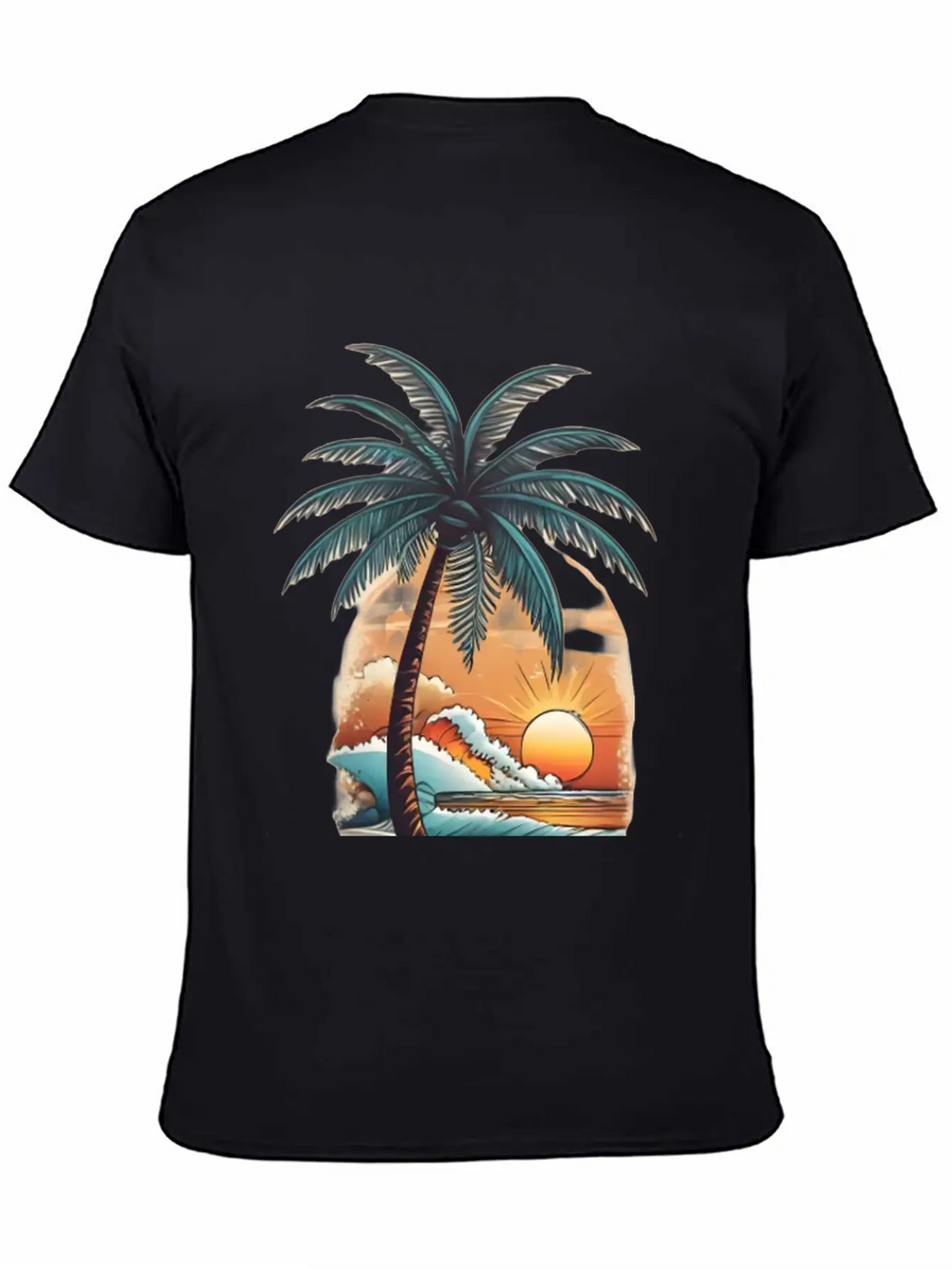 Tropical Paradise Unisex Short Sleeve Soft Cotton T-Shirt – Casual Everyday Wear