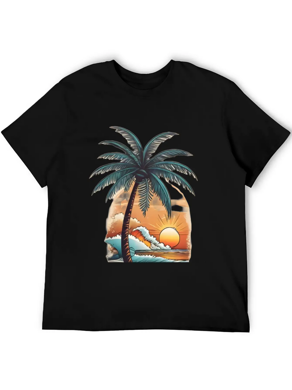 Tropical Paradise Unisex Short Sleeve Soft Cotton T-Shirt – Casual Everyday Wear
