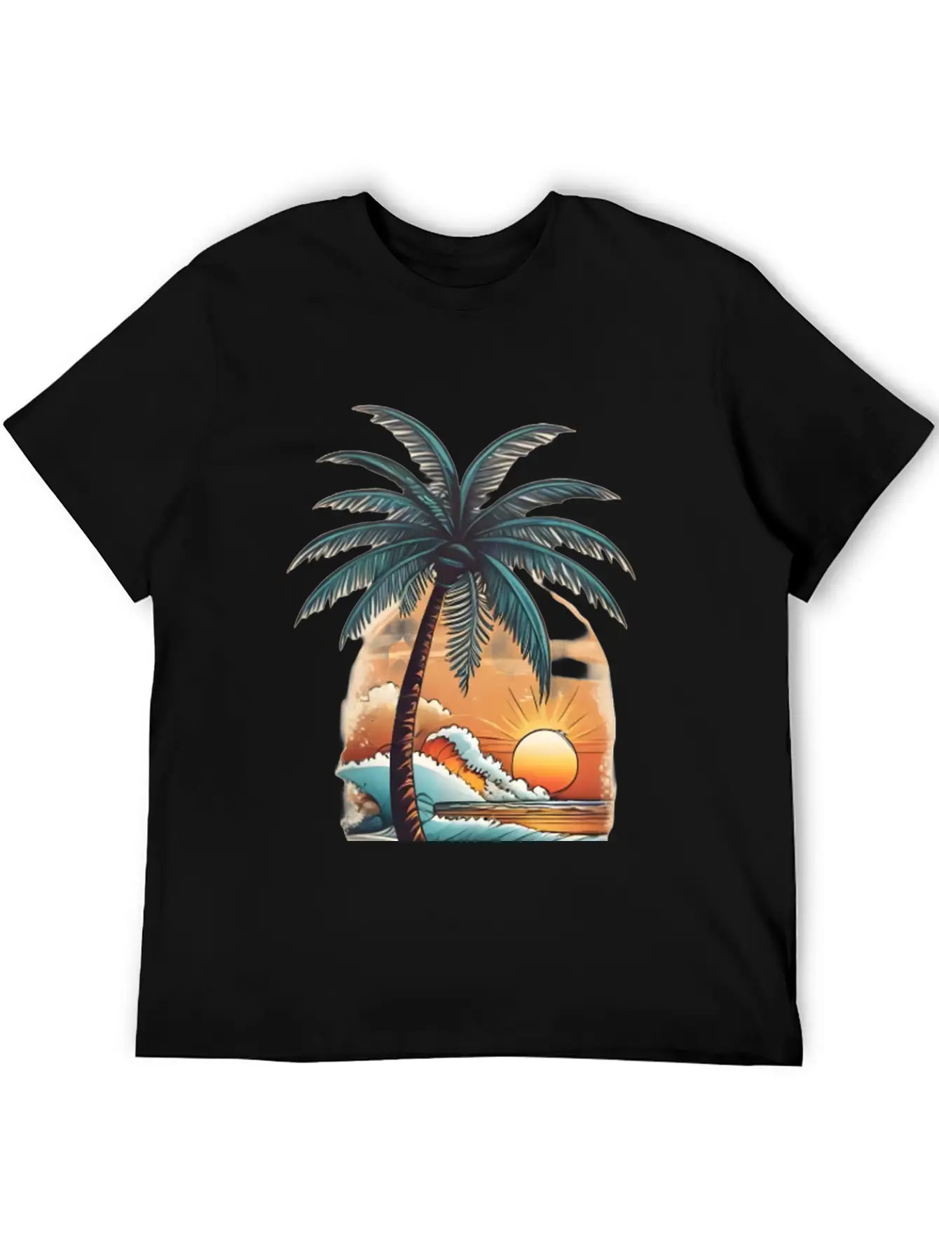 Tropical Paradise Unisex Short Sleeve Soft Cotton T-Shirt – Casual Everyday Wear
