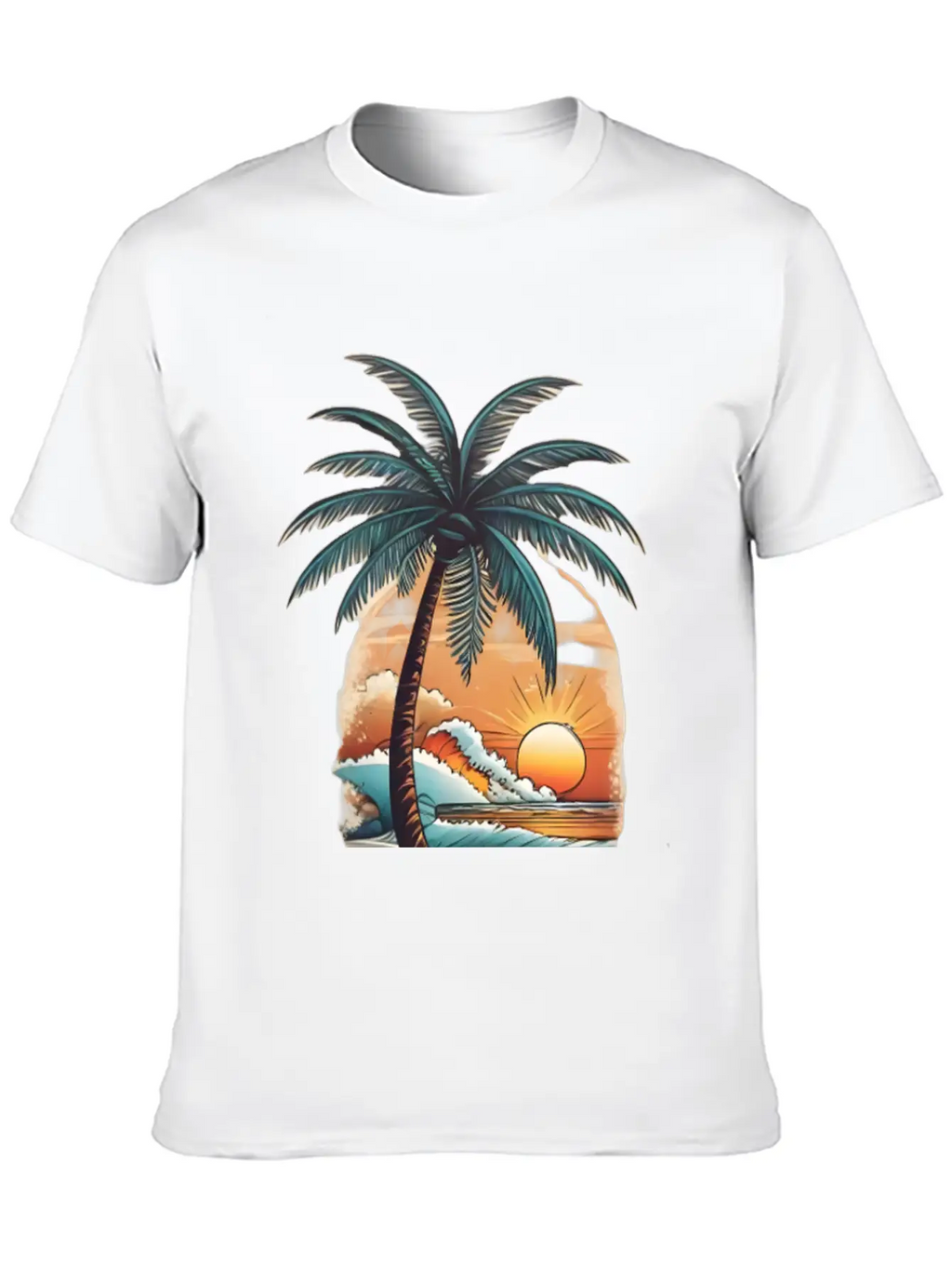 Tropical Paradise Unisex Short Sleeve Soft Cotton T-Shirt – Casual Everyday Wear