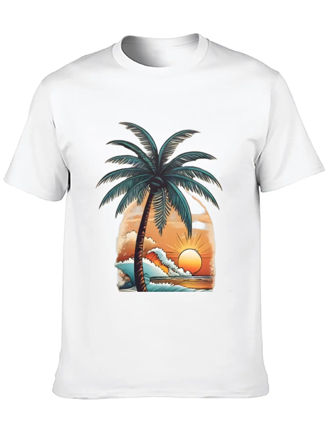 Tropical Paradise Unisex Short Sleeve Soft Cotton T-Shirt – Casual Everyday Wear