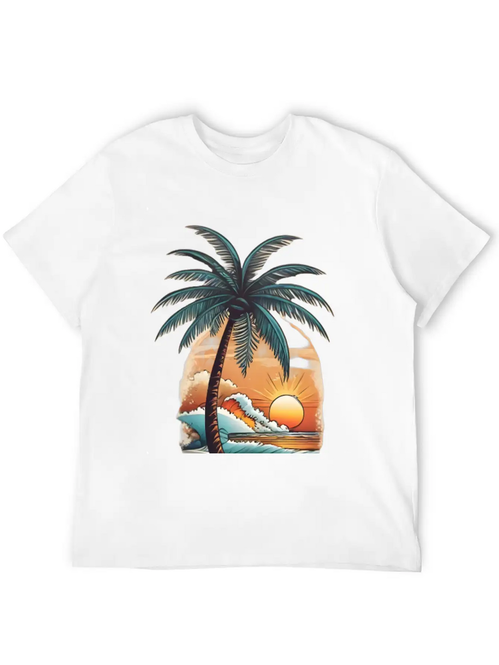 Tropical Paradise Unisex Short Sleeve Soft Cotton T-Shirt – Casual Everyday Wear