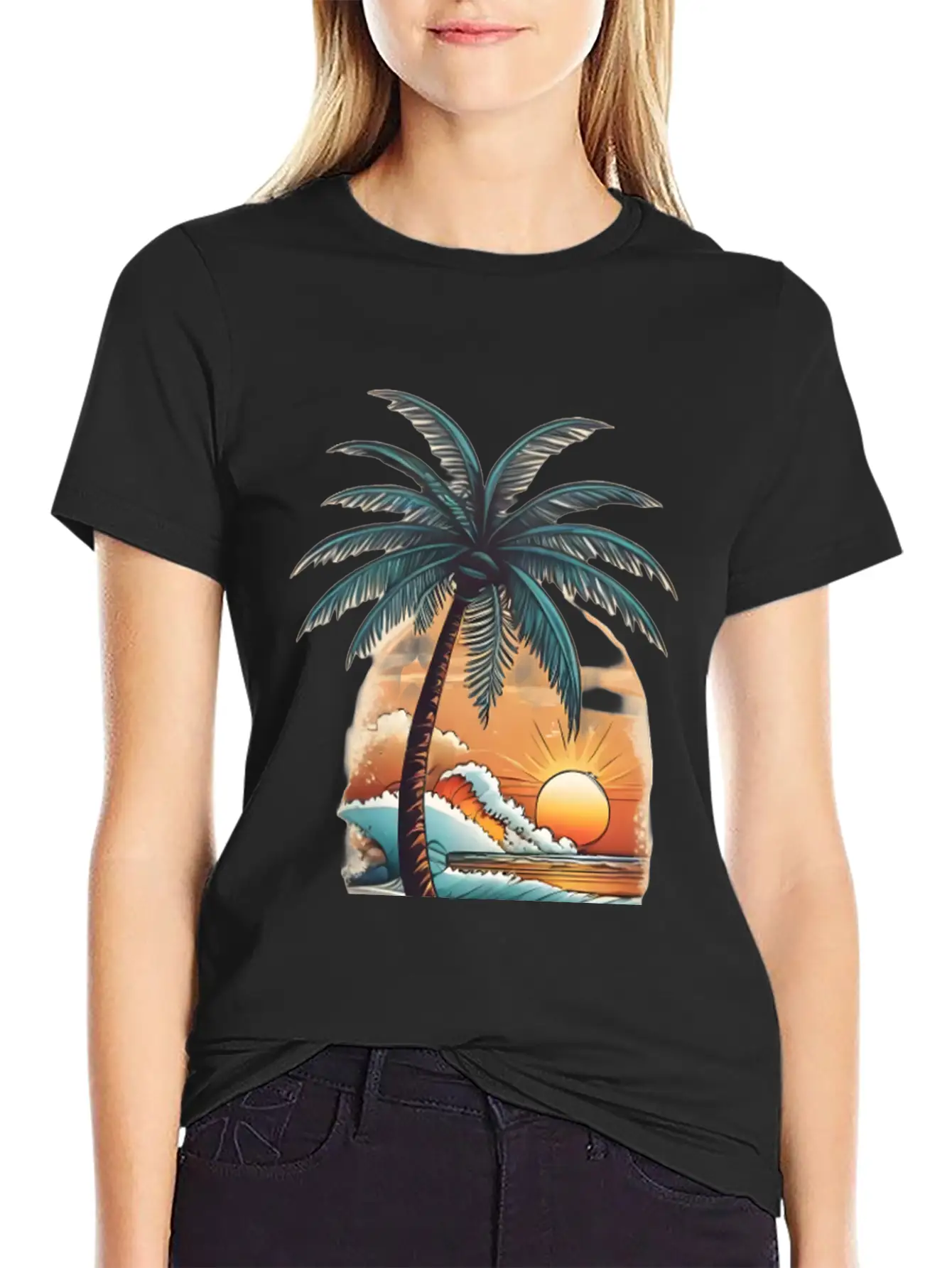 Tropical Paradise Unisex Short Sleeve Soft Cotton T-Shirt – Casual Everyday Wear