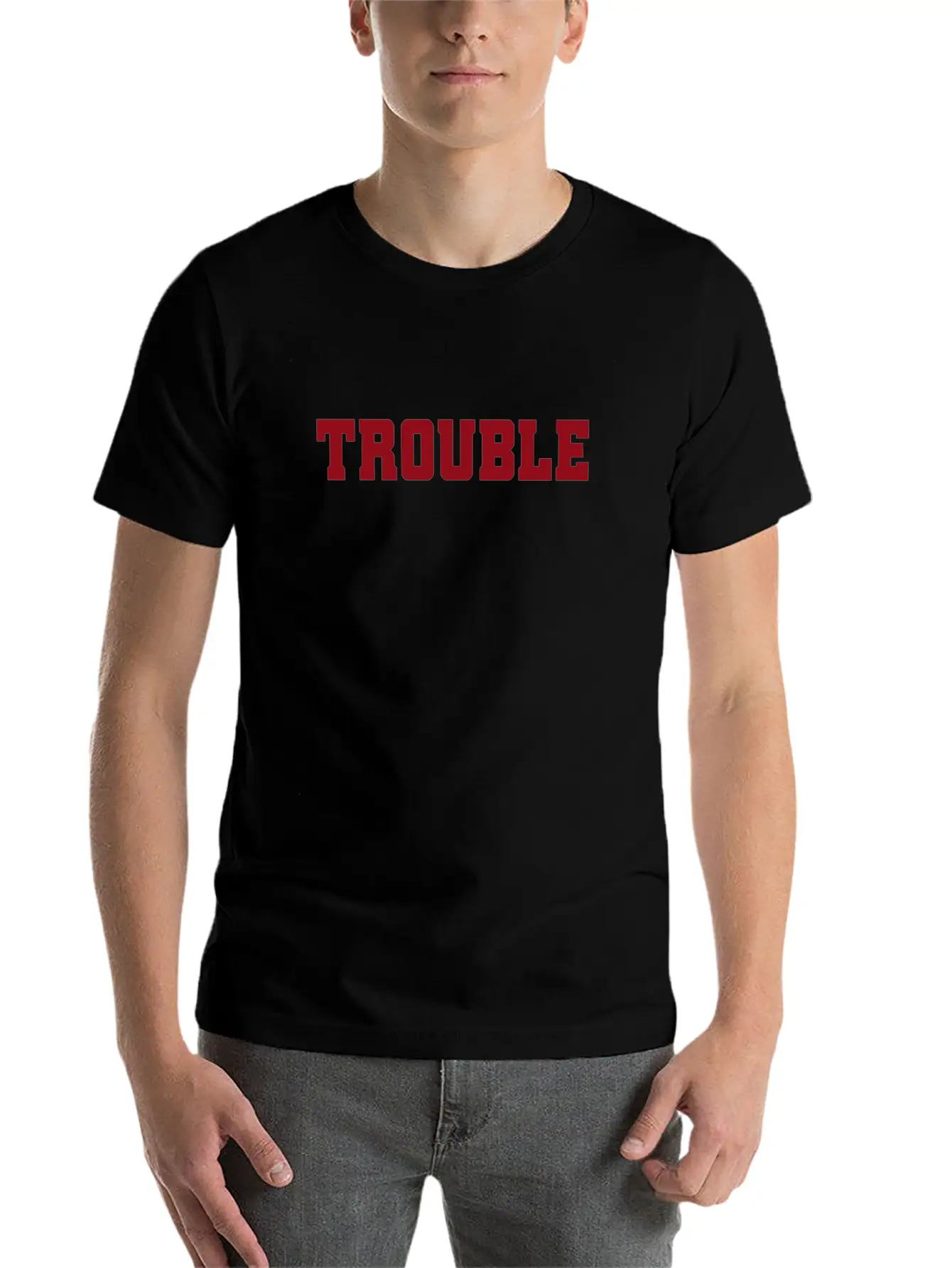 Trouble Troublemaker My Name Is Stress & Trouble Unisex Casual T-Shirt – Clean Design For Daily Comfort