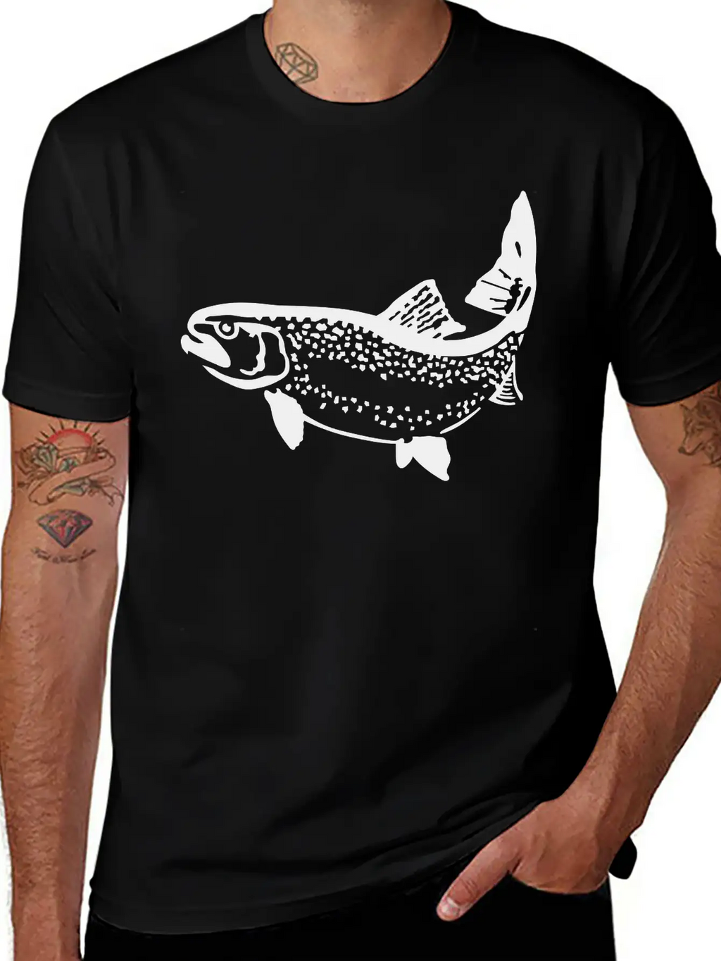 Trout Unisex Short Sleeve Soft Cotton T-Shirt – Casual Everyday Wear