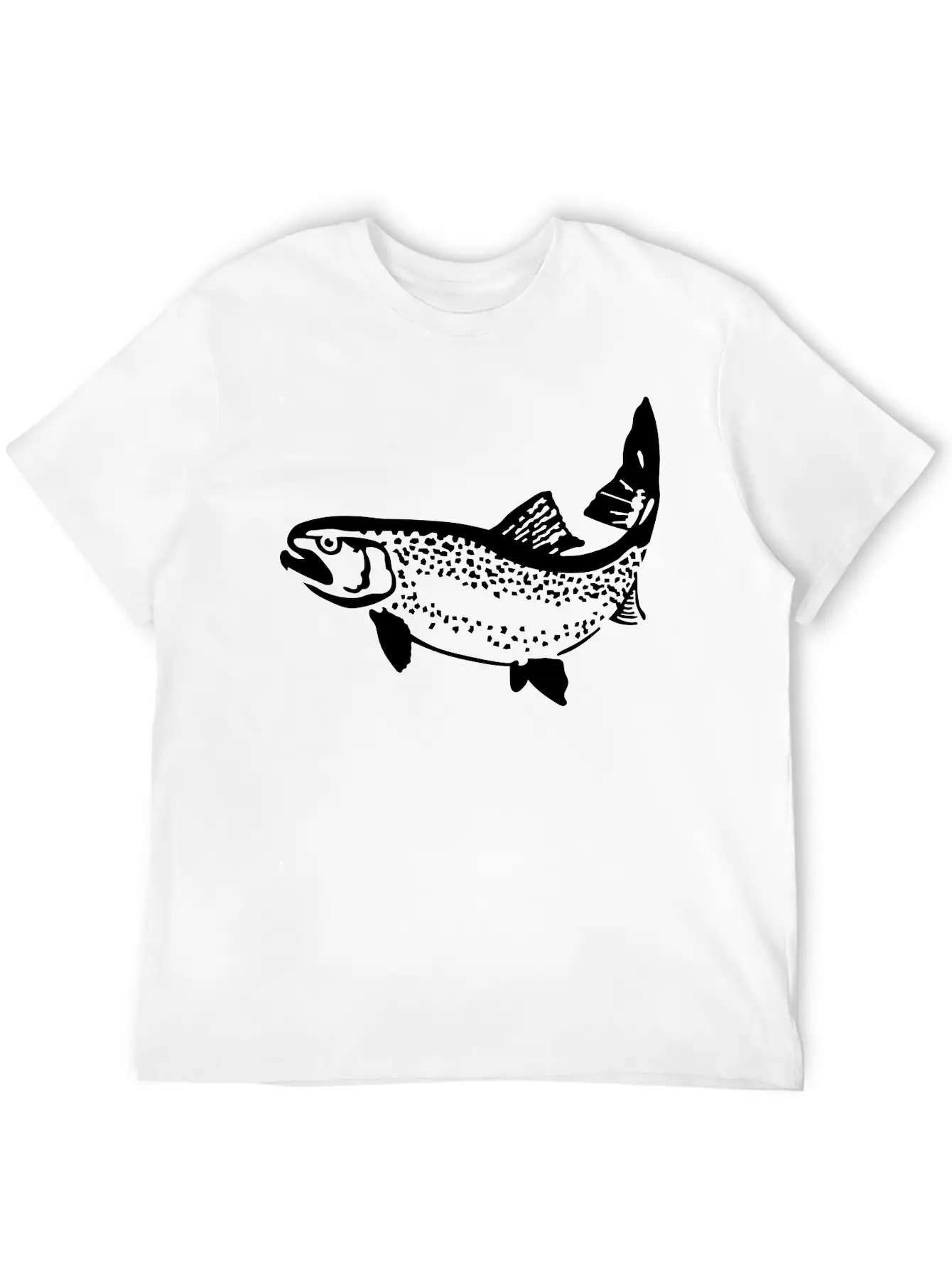 Trout Unisex Short Sleeve Soft Cotton T-Shirt – Casual Everyday Wear