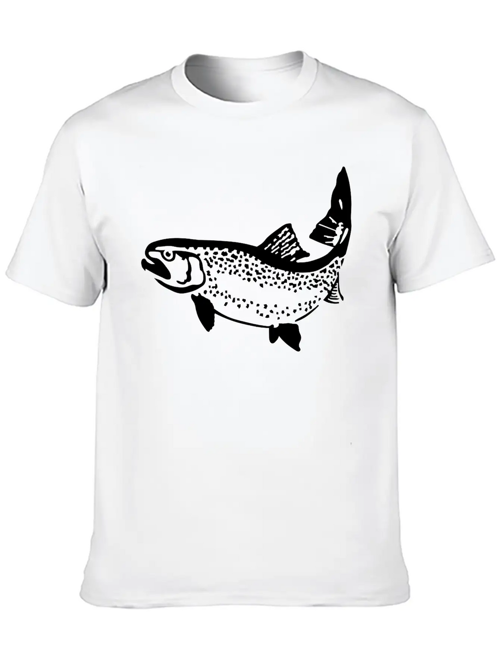 Trout Unisex Short Sleeve Soft Cotton T-Shirt – Casual Everyday Wear
