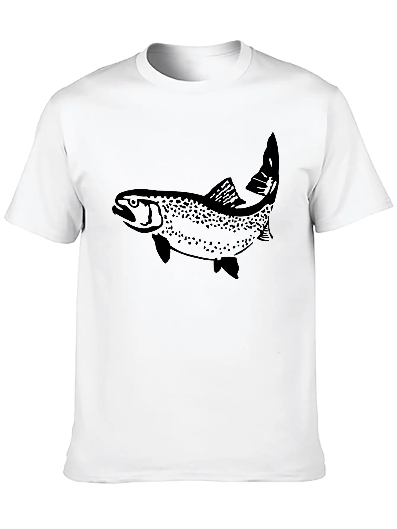 Trout Unisex Short Sleeve Soft Cotton T-Shirt – Casual Everyday Wear