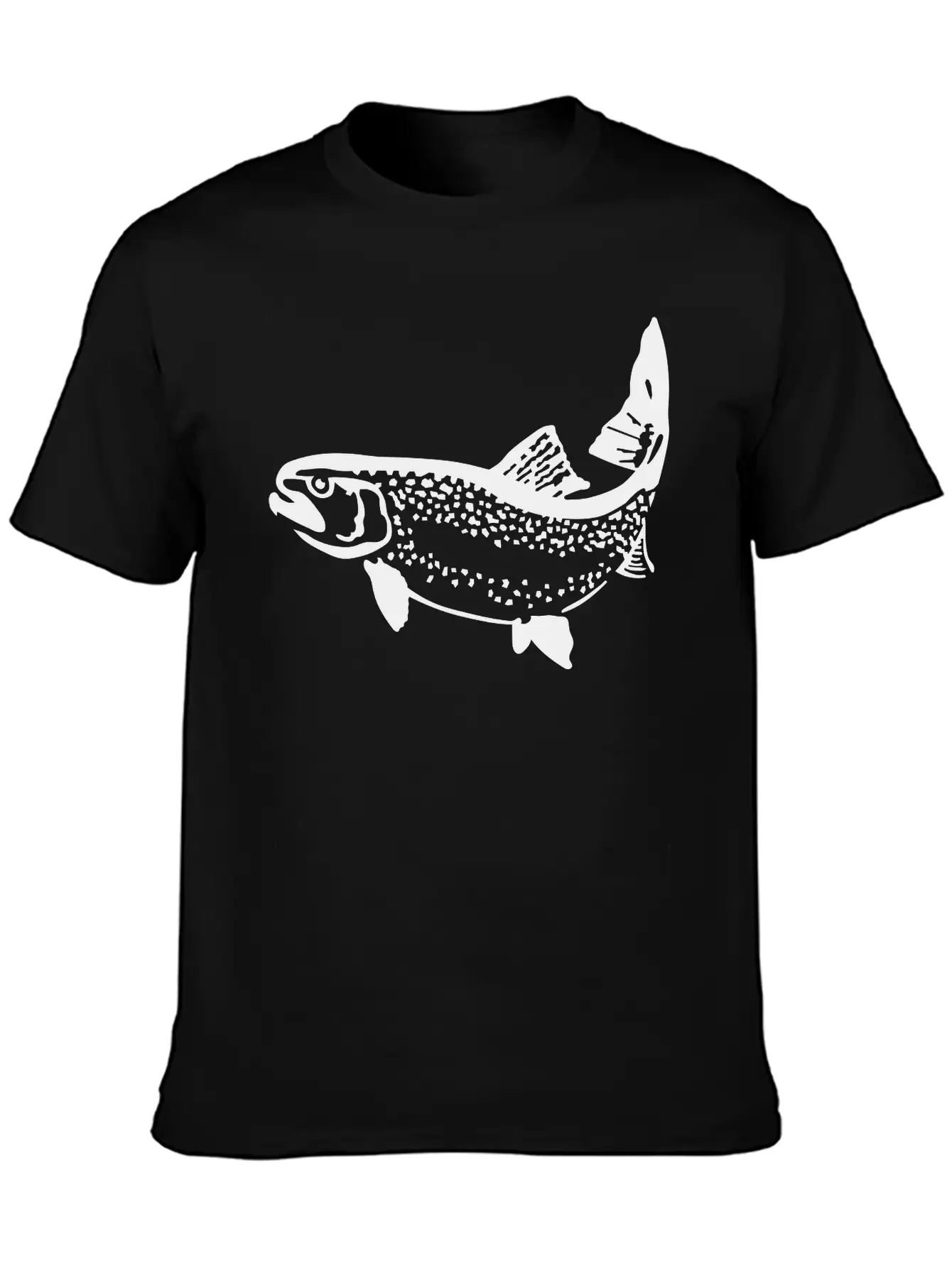 Trout Unisex Short Sleeve Soft Cotton T-Shirt – Casual Everyday Wear