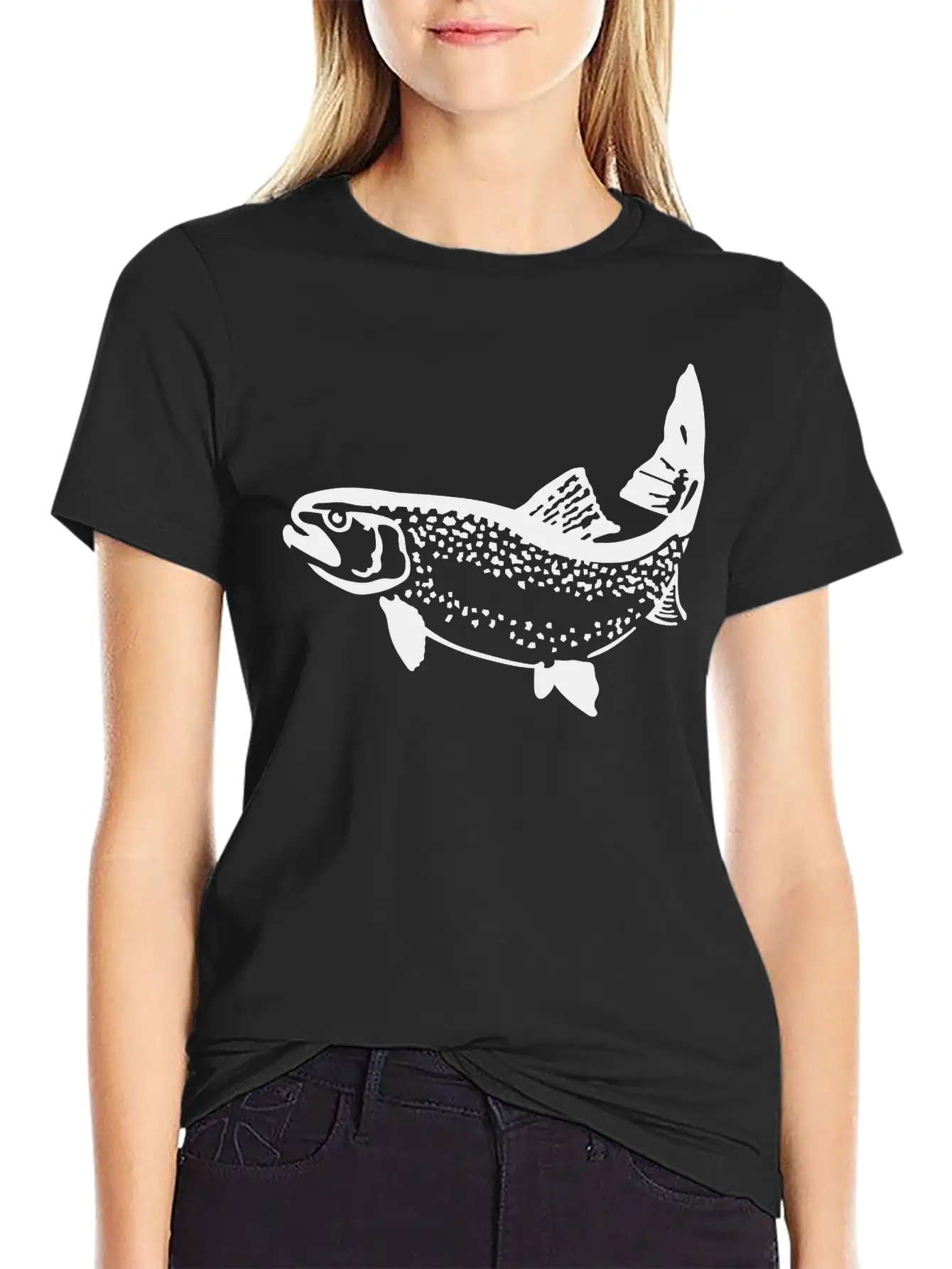 Trout Unisex Short Sleeve Soft Cotton T-Shirt – Casual Everyday Wear