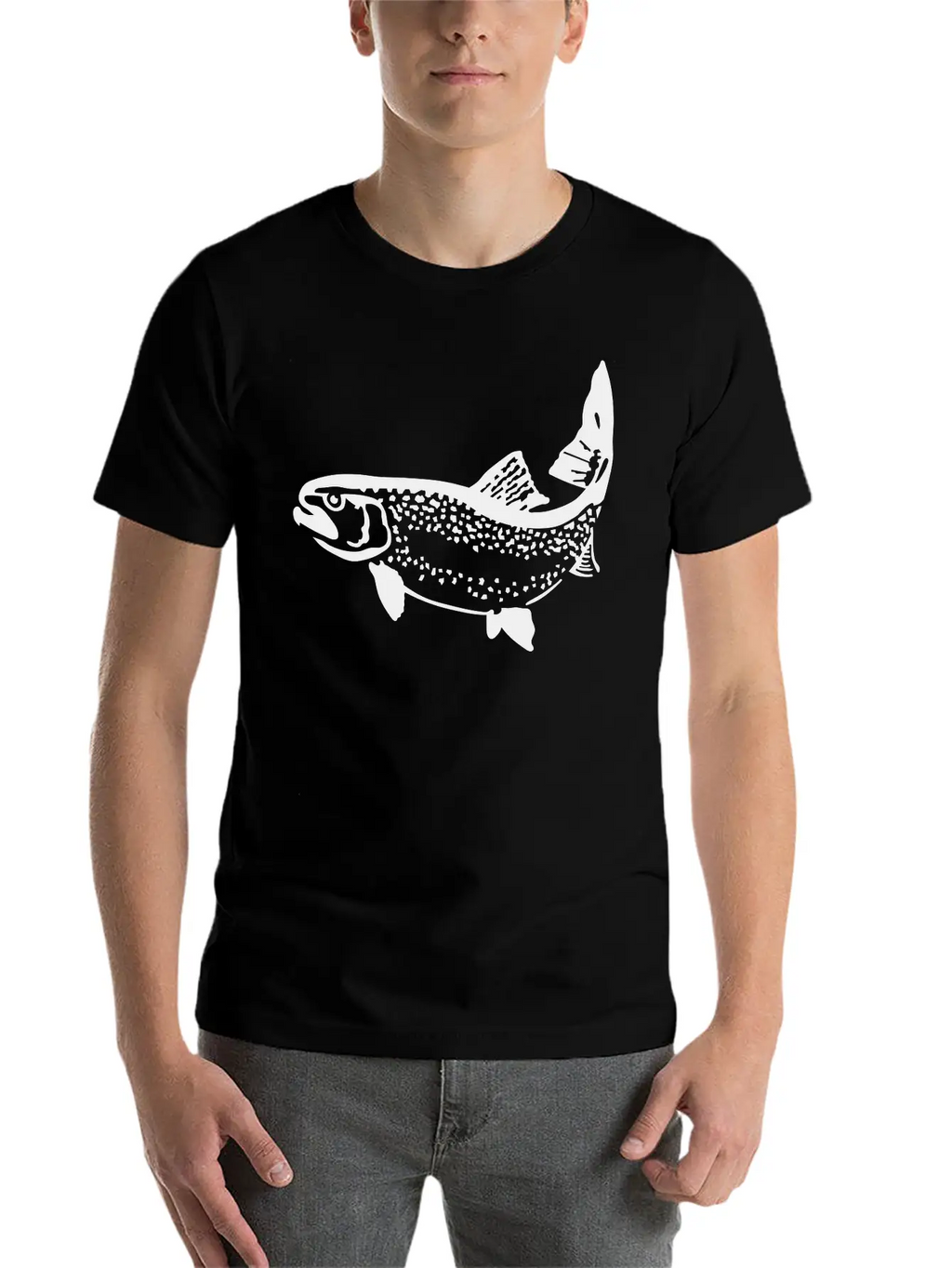 Trout Unisex Short Sleeve Soft Cotton T-Shirt – Casual Everyday Wear