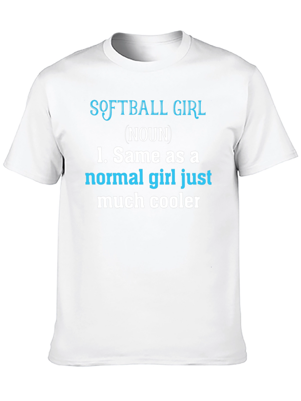 Softball Girl Definition T-Shirt - Funny Sports Tee