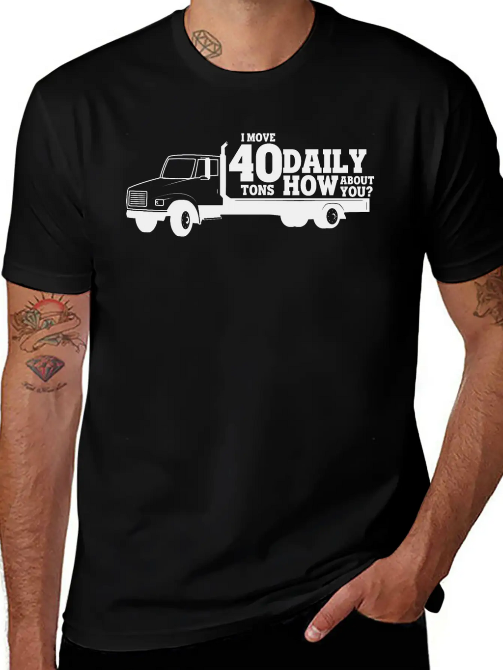 Truck 40 Ton Delivery Truck Lorry Gift Idea Breathable Soft Cotton T-Shirt – Timeless Casual Look
