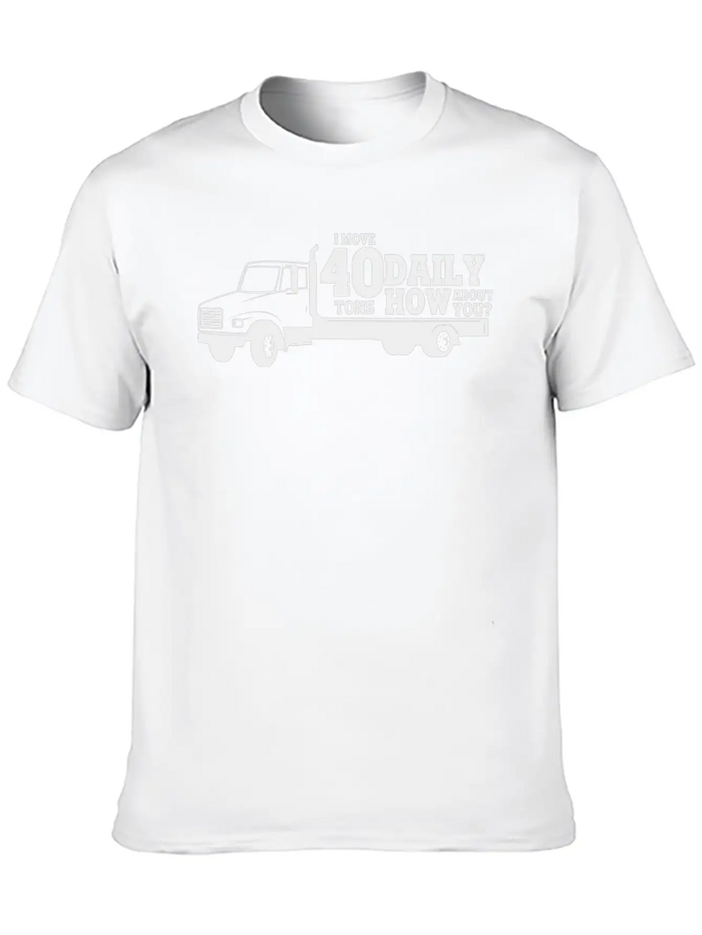 Truck 40 Ton Delivery Truck Lorry Gift Idea Breathable Soft Cotton T-Shirt – Timeless Casual Look
