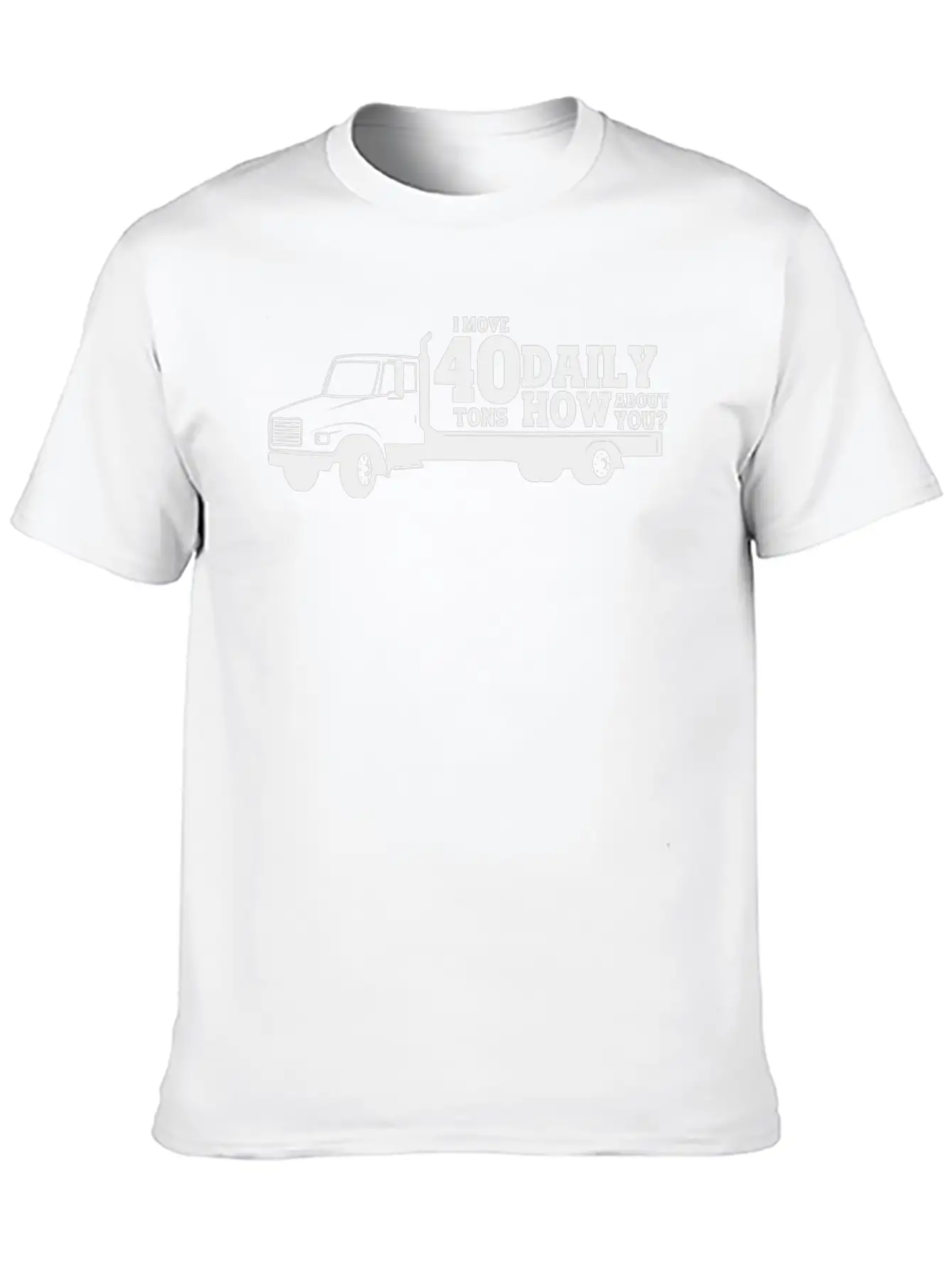 Truck 40 Ton Delivery Truck Lorry Gift Idea Breathable Soft Cotton T-Shirt – Timeless Casual Look