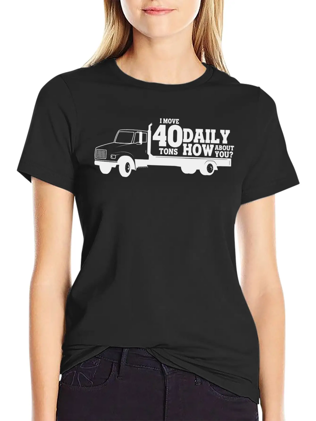 Truck 40 Ton Delivery Truck Lorry Gift Idea Breathable Soft Cotton T-Shirt – Timeless Casual Look