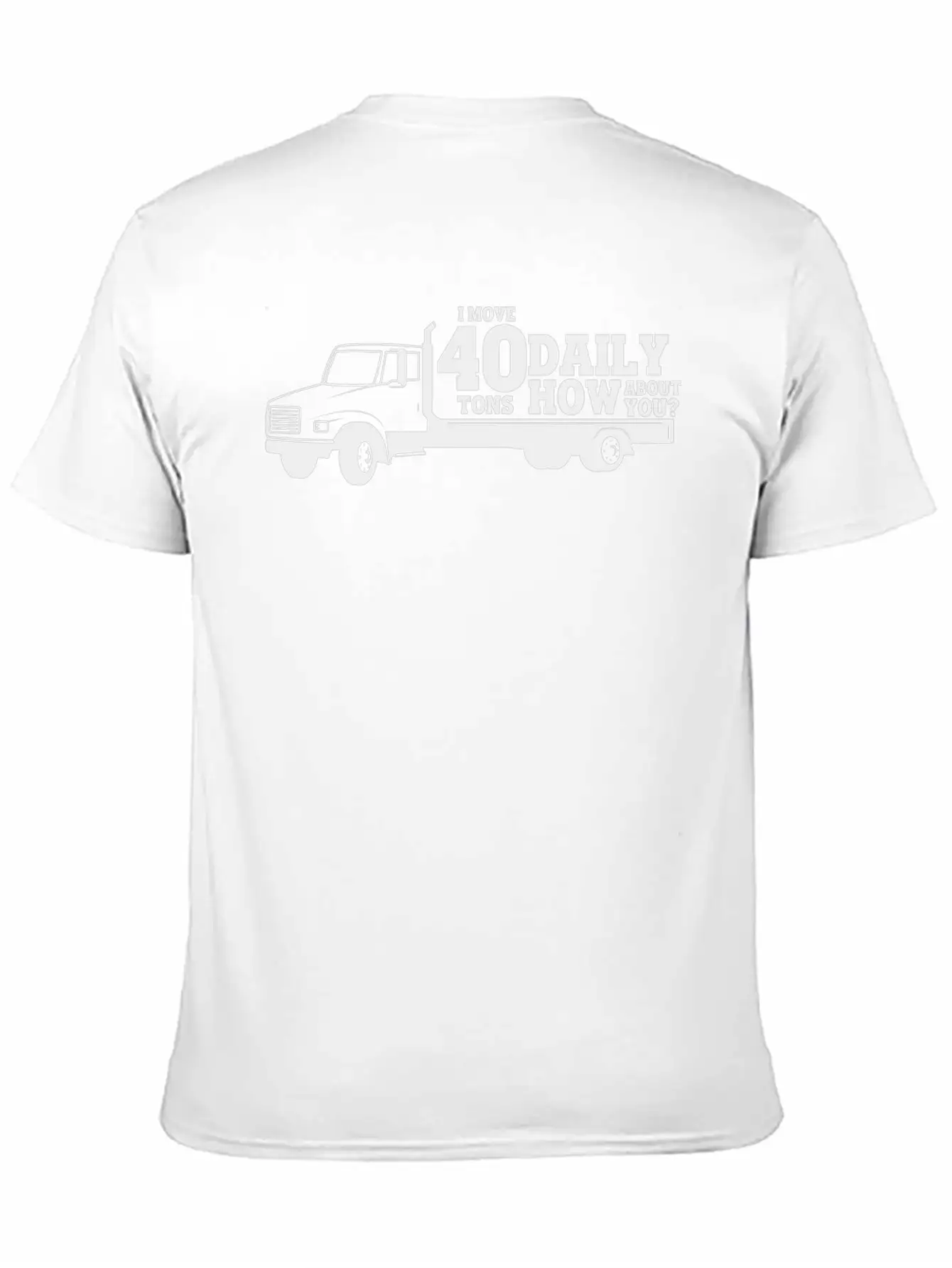 Truck 40 Ton Delivery Truck Lorry Gift Idea Breathable Soft Cotton T-Shirt – Timeless Casual Look