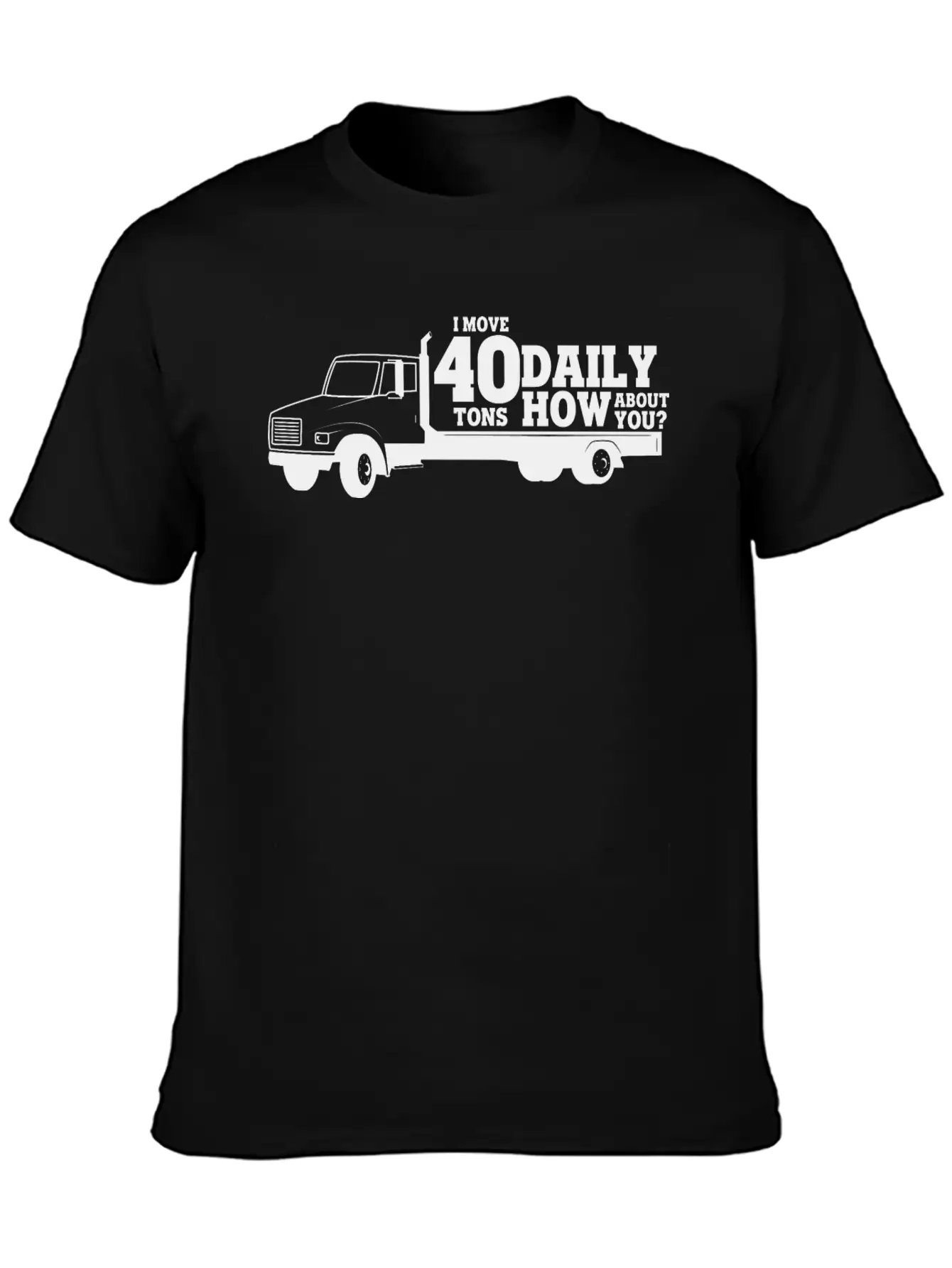 Truck 40 Ton Delivery Truck Lorry Gift Idea Breathable Soft Cotton T-Shirt – Timeless Casual Look