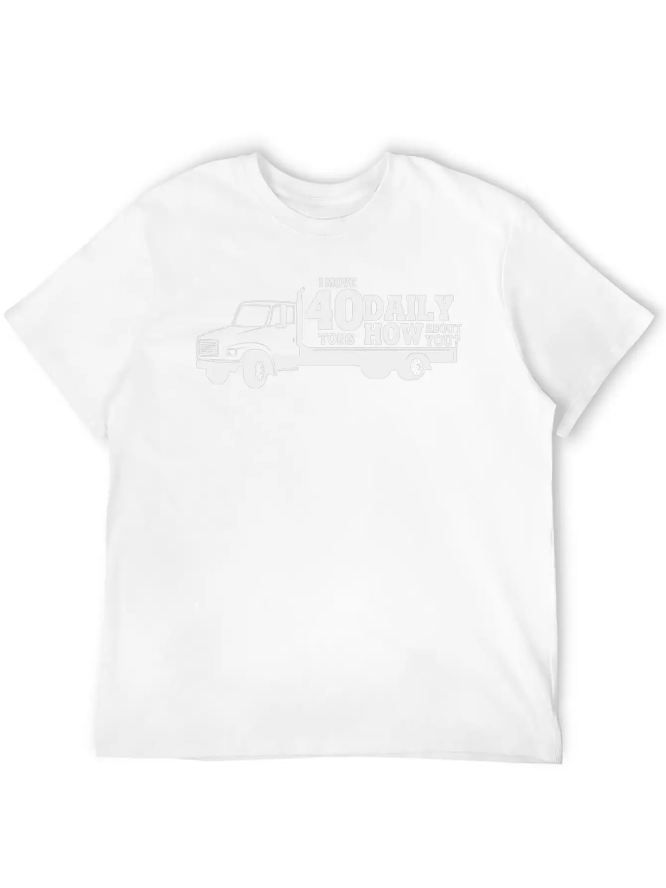 Truck 40 Ton Delivery Truck Lorry Gift Idea Breathable Soft Cotton T-Shirt – Timeless Casual Look