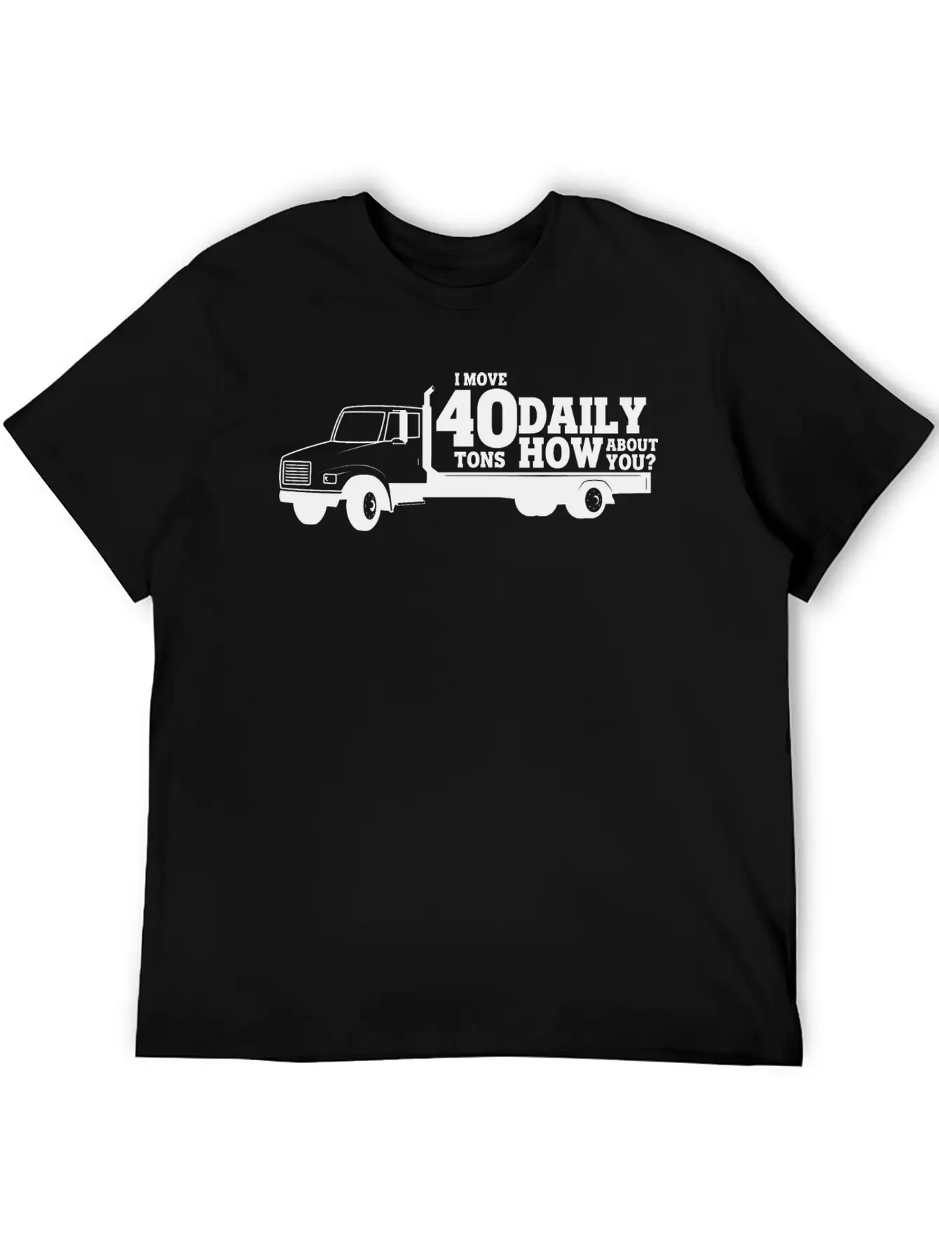 Truck 40 Ton Delivery Truck Lorry Gift Idea Breathable Soft Cotton T-Shirt – Timeless Casual Look